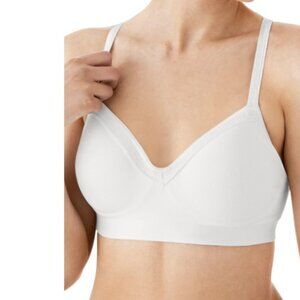 Hanes Womens Shape Support Wire Free Bra White 2X New